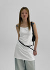 Witton Pocket Buckle Leather Shoulder Bag