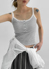 Flavor Lace Button Sleeveless (Built-in Cap)