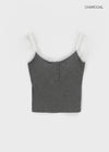 Flavor Lace Button Sleeveless (Built-in Cap)