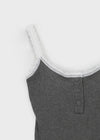 Flavor Lace Button Sleeveless (Built-in Cap)