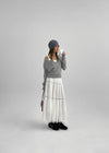 Edmund Button Wrap Cashmere Knit Cardigan