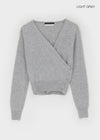 Edmund Button Wrap Cashmere Knit Cardigan