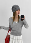 Cubedi Pattern See-Through Beanie