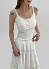 Flavor Lace Button Sleeveless (Built-in Cap)