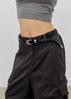 Kowang Silver Tip Leather Belt