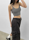 Maruten Crop Strap Sleeveless (Built-in Cap)