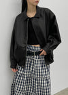 Carloan Loose Fit Leather Jumper