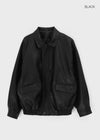 Carloan Loose Fit Leather Jumper