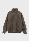 Carloan Loose Fit Leather Jumper