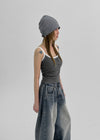 Flavor Lace Button Sleeveless (Built-in Cap)