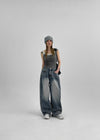 Flavor Lace Button Sleeveless (Built-in Cap)