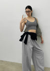 Maruten Crop Strap Sleeveless (Built-in Cap)