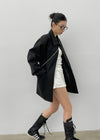 Rotian Leather Half Jacket