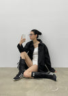 Rotian Leather Half Jacket