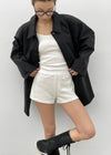 Rotian Leather Half Jacket