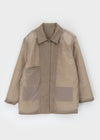 Rotian Leather Half Jacket