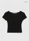[MADE] Easy Basic V-Neck U-Neck Short Sleeve T-shirt (Built-in Cap)