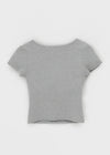 [MADE] Easy Basic V-Neck U-Neck Short Sleeve T-shirt (Built-in Cap)