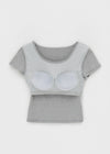 [MADE] Easy Basic V-Neck U-Neck Short Sleeve T-shirt (Built-in Cap)