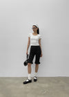 [MADE] Easy Basic V-Neck U-Neck Short Sleeve T-shirt (Built-in Cap)