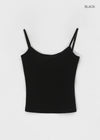 [MADE] Easy Basic V-Neck Strap Sleeveless (Built-in Cap)
