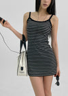 [MADE] Kerry Sleeveless Mini One Piece (Built-in Cap)