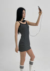 [MADE] Kerry Sleeveless Mini One Piece (Built-in Cap)