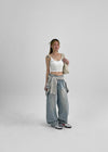 Maruten Crop Strap Sleeveless (Built-in Cap)