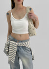 Maruten Crop Strap Sleeveless (Built-in Cap)
