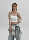 Truckee Eyelet Leather Shoulder Bag