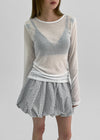 Tabitz See-Through Long Sleeve T-shirt