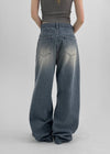 [MADE] Marino Washing Wide Denim Pants