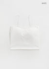 Judeal Crop Strap Sleeveless (Built-in Cap)