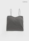 Judeal Crop Strap Sleeveless (Built-in Cap)