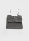 Judeal Crop Strap Sleeveless (Built-in Cap)