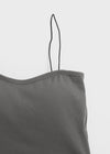Judeal Crop Strap Sleeveless (Built-in Cap)