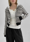 Sking Stripe Crop Hood Zip (Set Purchase Available)