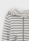 Sking Stripe Crop Hood Zip (Set Purchase Available)