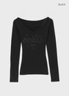 Soldin Lettering Two-Way Long Sleeve T-shirt