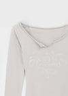 Soldin Lettering Two-Way Long Sleeve T-shirt