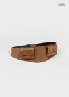Wondeeble Wide Pocket Leather Belt