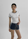 [MADE] Volvel Color Combination Ringer Short Sleeve T-shirt