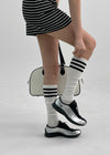 Oysho Sporty Three-Line Knee Socks