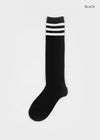 Oysho Sporty Three-Line Knee Socks
