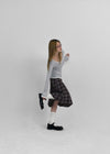 [MADE] Tnew Check Pleated Midi Skirt