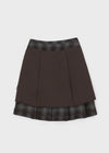[MADE] Tnew Check Pleated Midi Skirt