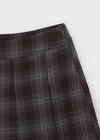 [MADE] Tnew Check Pleated Midi Skirt