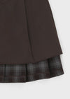 [MADE] Tnew Check Pleated Midi Skirt