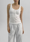 Mengs Henry-Neck Ribbed Sleeveless