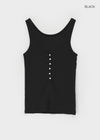 Mengs Henry-Neck Ribbed Sleeveless